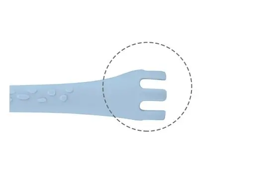 KikkaBoo Silicone spoon Giraffe Yellow ჩვილის სილიკონის კოვზი, 5 image
