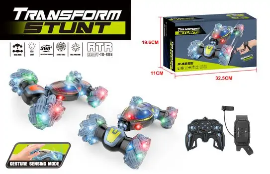 Stunt Remote Control Car With Light- სათამაშო მანქანა დისტანციური მართვით და განათებით, 2 image