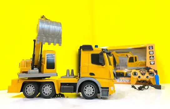 CITY CONSTRUCT CAR INCLUDE BATTERY & USB CHARGER საბავშვო სათამაშო მანქანა დისტანციური მართვით, 3 image