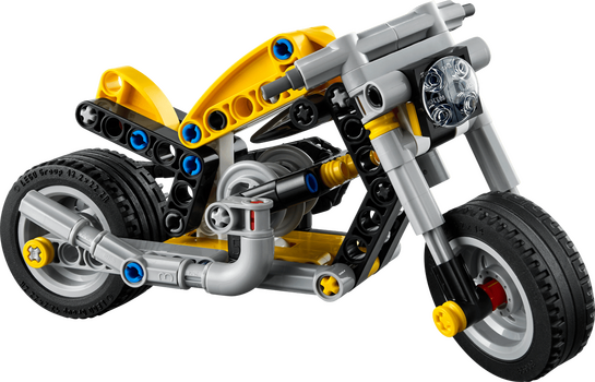 Lego Technic 42225 Yellow Motorcycle, 2 image