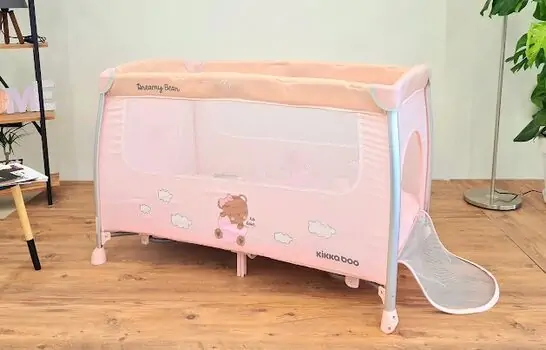 KikkaBoo Dreamy Bear Pink საწოლ-მანეჟი, 3 image