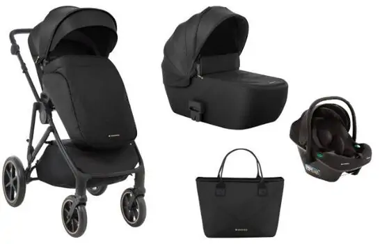 Kikkaboo Stroller 4in1 Thea Black საბავშვო ტრანსფორმერი ეტლის კომპლექტი