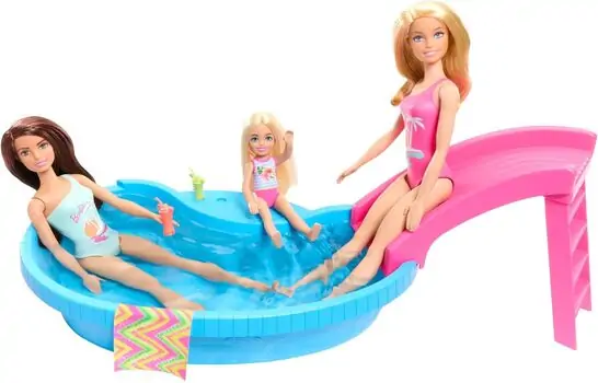 Barbie Doll And Pool Playset - ბარბის სათამაშო თოჯინა, 3 image
