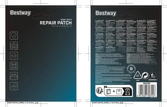 Bestway Heavy Duty Repair Patch 62068 - წყალგამძლე სარემონტო წებოვანი ლენტი, 3 image