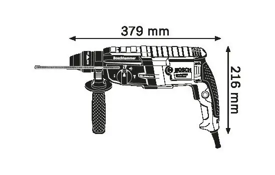 პერფორატორი BOSCH GBH 2-28 (0611267500), 3 image