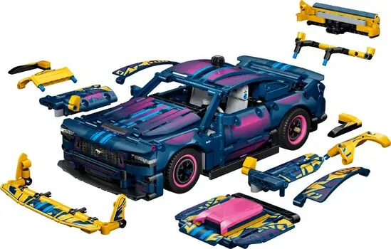 Lego Technic 42236 Custom Garage Ford Mustang GT Car [CLONE], 2 image