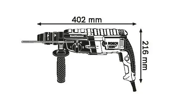 პერფორატორი BOSCH GBH 2-28 F (0611267600), 3 image