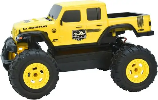Jeep Gladiator Yellow - საბავშვო სათამაშო მანქანა დისტანციური მართვით, 5 image