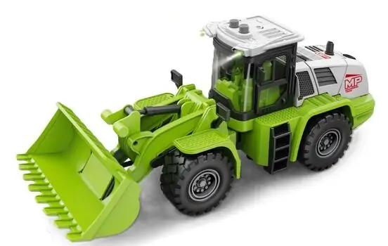 Construction Series Tractor With Light And Sound Green  - სათამაშო ტრაქტორი, 3 image