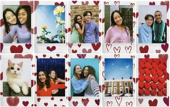 ფირი Fujifilm  Instax Mini Heart Sketch Film 10x1, 3 image