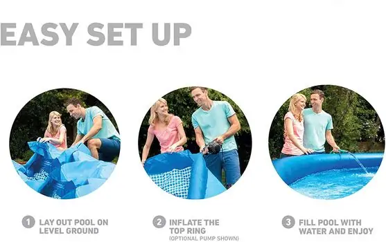 Intex 28101 Family Swimming Pool გასაბერი აუზი, 5 image