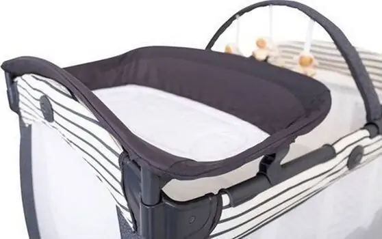 Graco Contour Electra Breton Stripe ორ დონიანი საწოლ-მანეჟი, 4 image