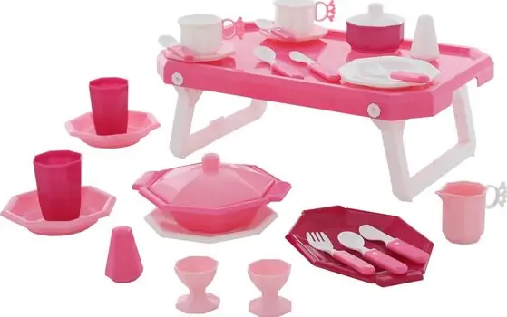 Polesie-ს სათამაშო ჭურჭლის ნაკრები POLESIE 61737 Retro Tableware Set, 29 pieces