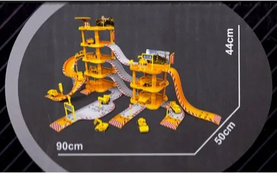 Engineering Track With Cars And Helicopter - სათამაშო საინჟინრო ტრასა მანქანებით და ვეტმფრენით, 5 image