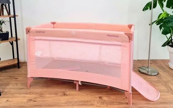 KikkaBoo So Gifted Pink 2 levels საწოლ-მანეჟი, 2 image