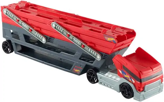 Hot Wheels Hw Mega Hauler Truck CKC09 - მანქანების გადამყვანი მეგა ტრეილერი, 5 image