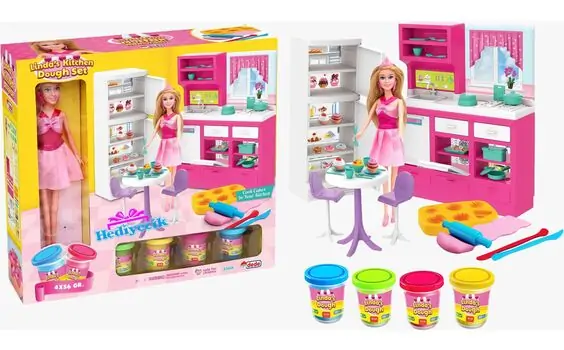 Dede LINDA'S KITCHEN DOUGH SET სათამაშო სამზარეულოს და პლასტელინების ნაკრები 03666, 2 image