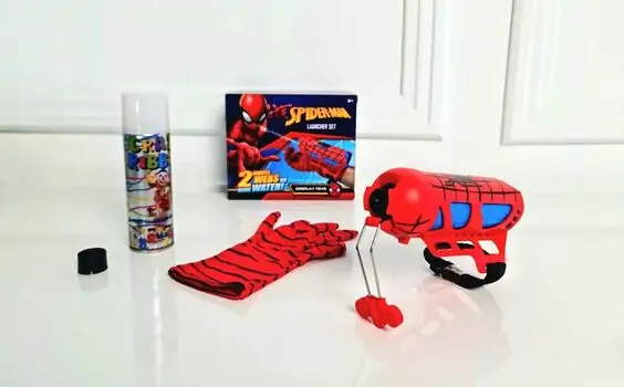 Spider-Man Glove For Kids W23A MARVEL-ის სუპერ გმირი ადამიანი ობობას ხელთათმანი ქსელის გამშვების ფუნქციით, 3 image
