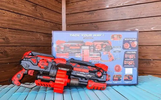 Tack Your Way Soft Bullet Gun Set - სათამაშო თოფი