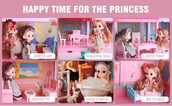 Princess Dream house ოცნების სახლი  244 pcs, 8 image