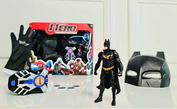 Avengers Super Hero Batman YK5990-5 Set სუპერ გმირი ბეტმენის ნიღაბი და ხელთათმანი