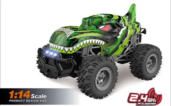 Refreshing Monster Full Green  - დისტანციურად მართვადი მანქანა