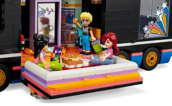 Lego Friends 42619 Pop Star Music Tour Bus, 7 image