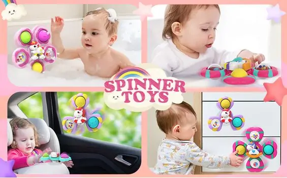 Baby Yard Spinner Toy With Suction Cup - განსავითარებელი სათამაშო, 14 image