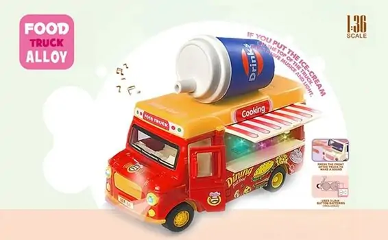 Drinks Pull Back Truck - სათამაშო მექანიკური მანქანა, 2 image