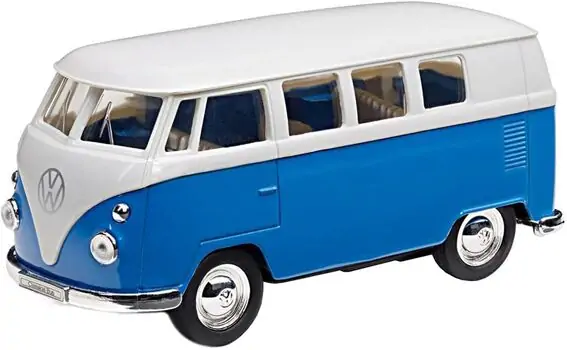 Diecast Metal Collection 1963 Volkswagen T1 Bus 12cm.  სათამაშო ვინტაჟური საკოლექციო მანქანა, 2 image