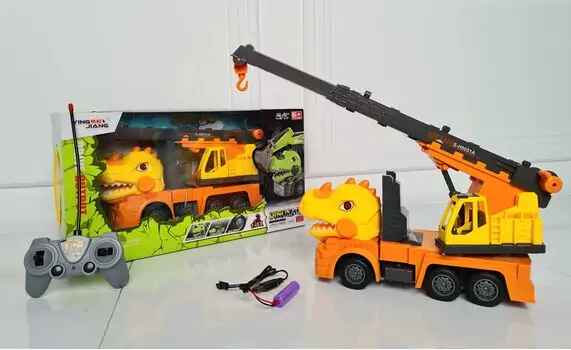 Monster Truck Dinosaur Car Remote Control YJ-079-2 საბავშვო სათამაშო მანქანა დისტანციური მართვით
