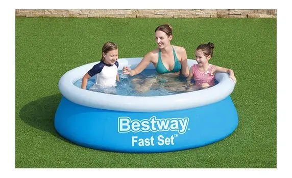 bestway 57392 Fast Set Round Inflatable Pool გასაბერი აუზი, 2 image