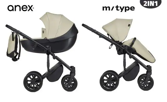 Anex M/type 2x1 Sage 2023 საბავშვო ეტლის კომპლექტი
