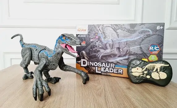სათამაშო დინოზავრი დისტანციური მართვით  Velociraptor with USB remote control