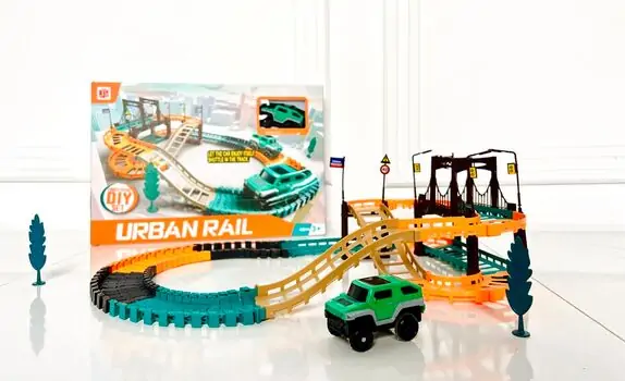 ELECTRIC URBAN RAIL 888-66 სათამაშო მანქანა ტრასებით, 2 image