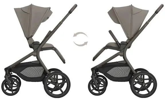 KikkaBoo Goya Platinum Mocca 3 in1 - საბავშვო ეტლის კომპლექტი, 8 image