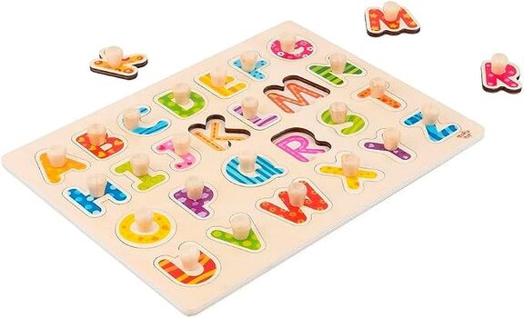 Wooden Alphabet Puzzle - ხის სათამაშო ფაზლი, 7 image