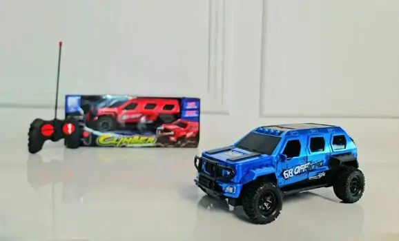 Remote control off-road vehicle with headlights blue H684 საბავშვო სათამაშო მანქანა დისტანციური მართვით