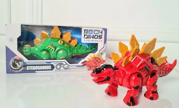 Mechanical Stegosaurus NF088-2 საბავშვო სათამაშო დინოზავრი, 2 image
