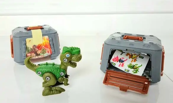 Assembled dinosaur cage with sound F881-A4Y საბავშვო სათამაშო დინოზავრი
