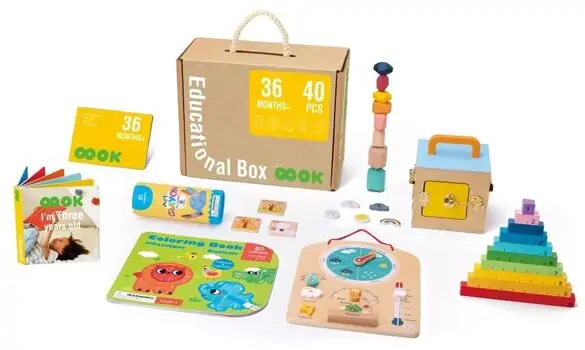 Tooky Toy Montessori  Educational Play Box - განსავითარებელი სათამაშო, 2 image