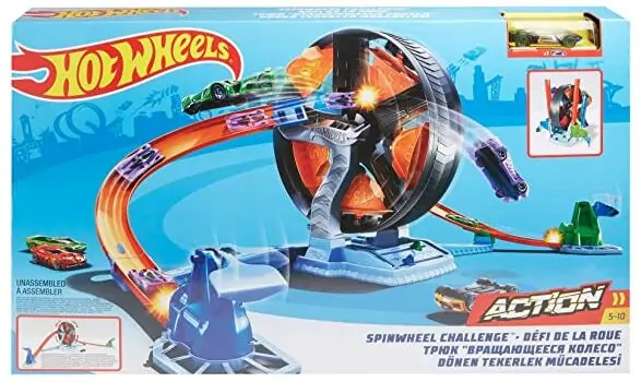 Hot Wheels GJM77 Spinwheel Challenge Playset საბავშვო სათამაშო ტრასა