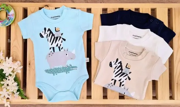 Bodysuit Funny Animals ჩვილის ბოდე