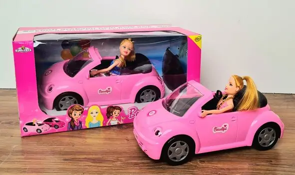Beauty girl with car King Toys-ის თოჯინა მანქანით