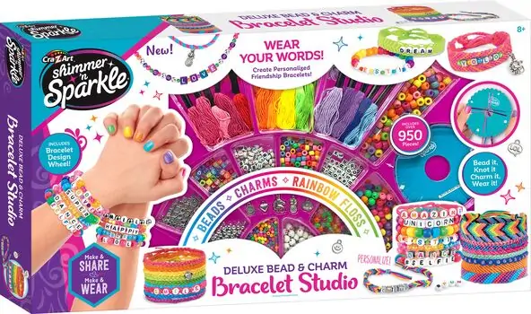 Cra-Z-Art Deluxe Bead & Charm Bracelet Studio აქსესუარების გასაკეთებელი ნაკრები, 3 image