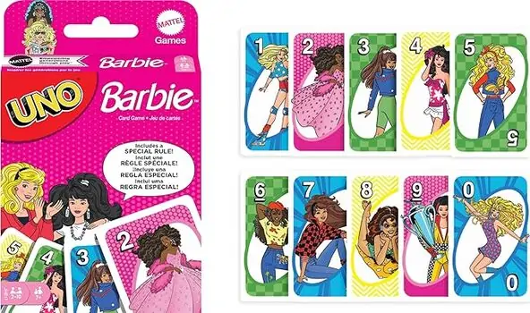 UNO Barbie Card Game - კლასიკური უნო ბარბის თემატიკით, 3 image