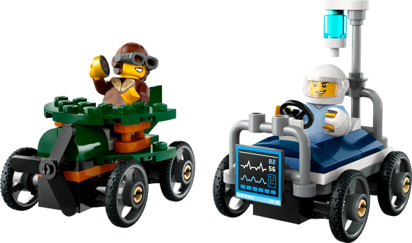 LEGO City 60459 Airplane vs. Hospital Bed Race Car Pack, 6 image