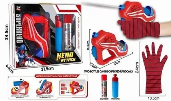 Spider-Man Equipment Set - ადამიანი ობობას აღჭურვილობის ნაკრები