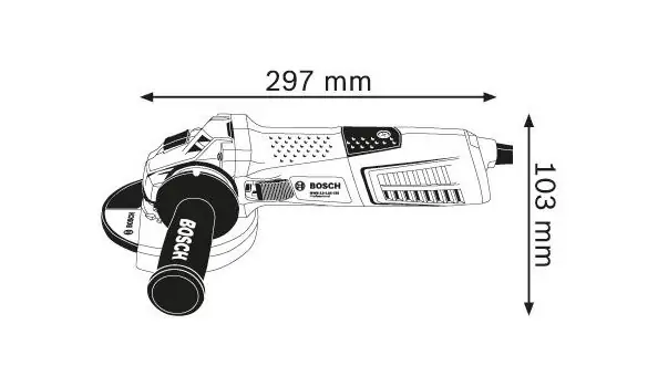 კუთხსახეხი BOSCH GWS 13-125 060179F002, 2 image
