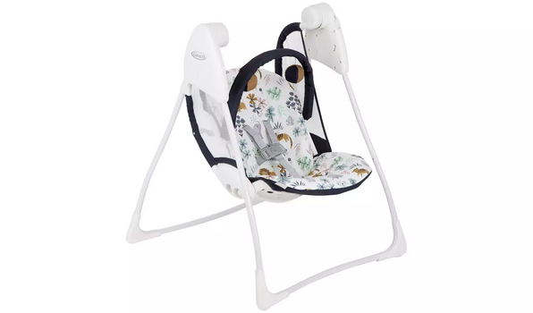 Graco Swing Baby Delight Into The Wild საბავშვო ელექტრო შეზლონგი, 2 image